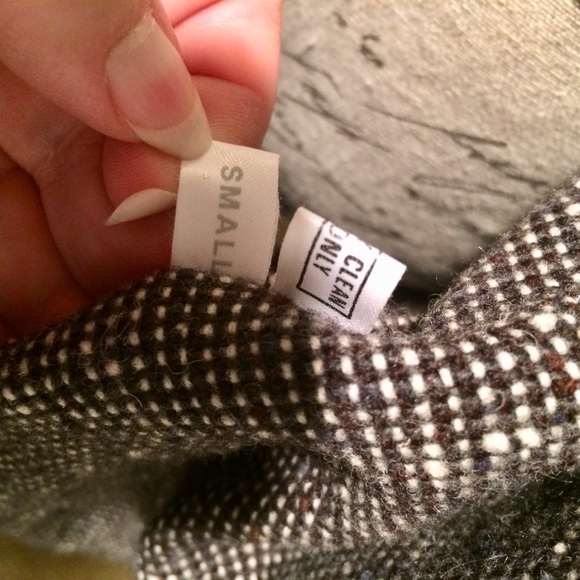 Henry White Gray Wool lined Raincoat size Small - Picture 4 of 4